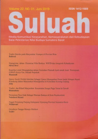 Image of Suluah : Media Komunikasi Kesejarahan, Kemasyarakatan dan Kebudayaan Suluah, Vol. 22, No. 1 Juni 2019